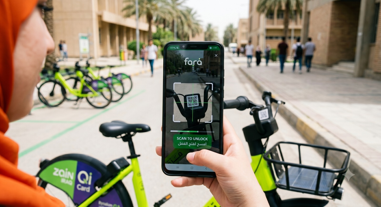 Farra app — scan to unlock